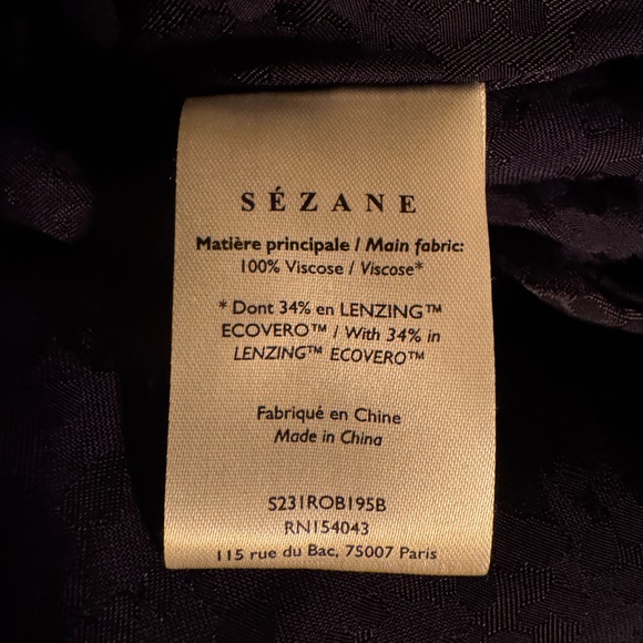 Sézane Ana Dress Navy Small EUC - Picture 4 of 4